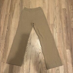SHEIN Tan Ribbed Knit Pants